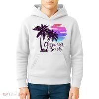 Clearwater Beach Trip Vacation Spring Break Sunset Graphic Gift Kids Hoodie thumb 4