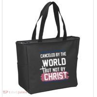 Canceled By The World But Not By Christ Tote Bag thumb 2