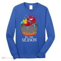 Crawfish Boil Tis The Season Crawdaddy Crayfish Funny Cute Gift Long Sleeve Shirt thumb 0