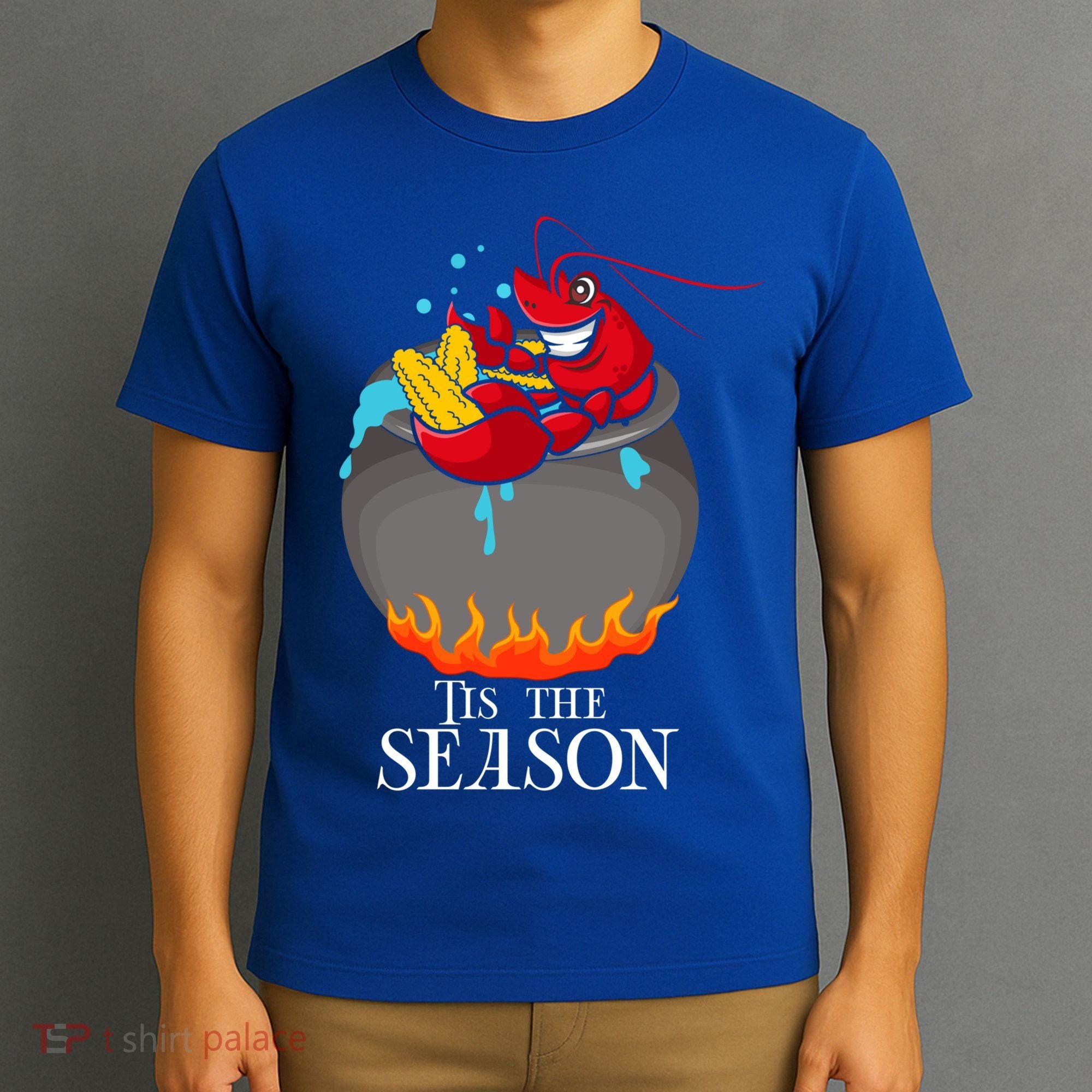 Crawfish Boil Tis The Season Crawdaddy Crayfish Funny Cute Gift T-Shirt