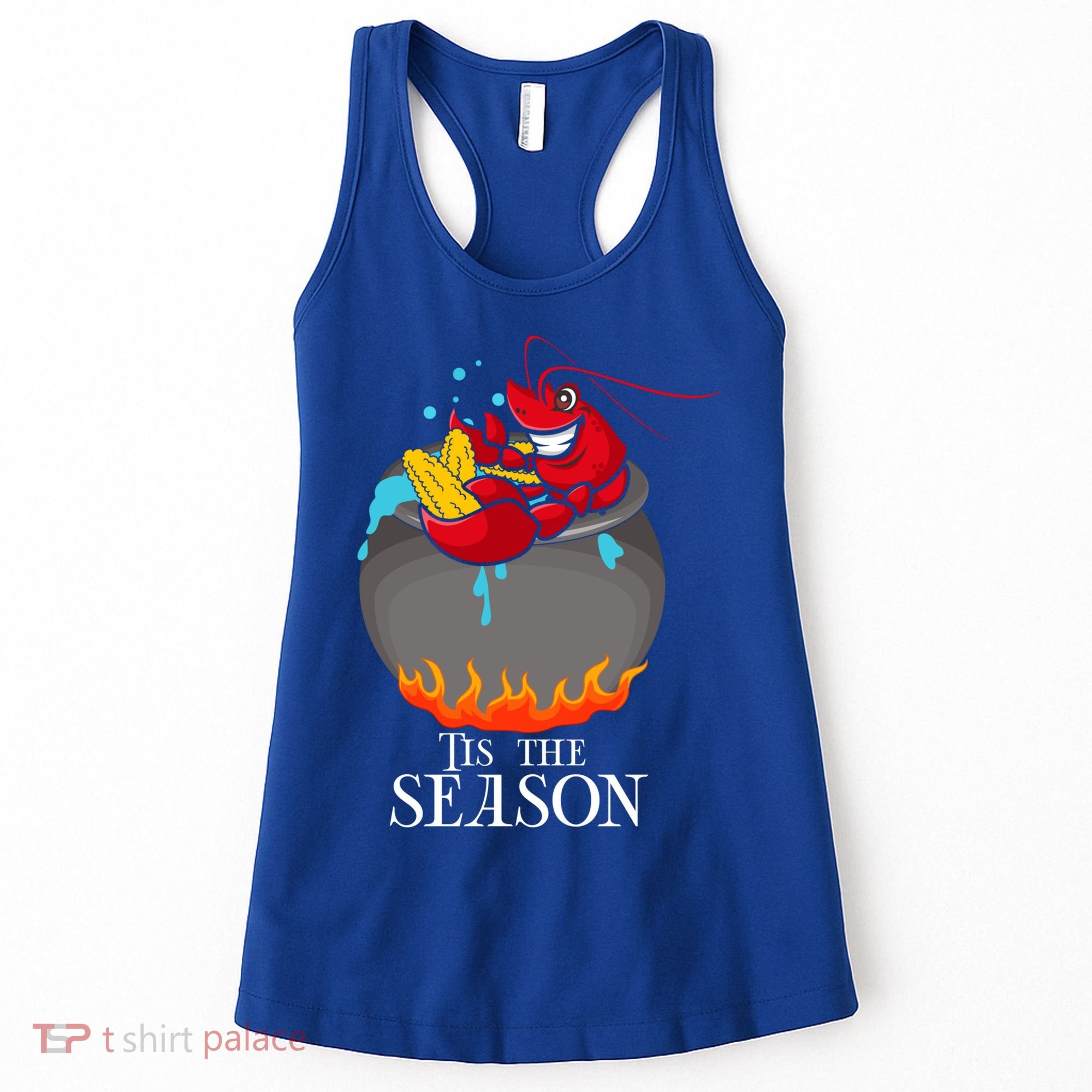 Crawfish Boil Tis The Season Crawdaddy Crayfish Funny Cute Gift Women's Tank Top