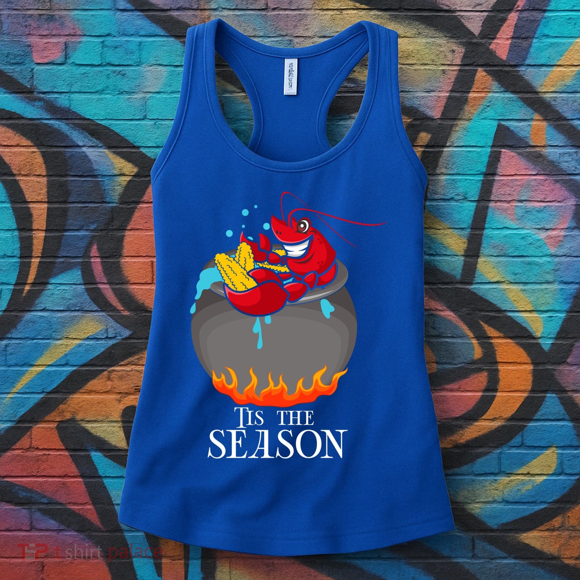Crawfish Boil Tis The Season Crawdaddy Crayfish Funny Cute Gift Women's Tank Top