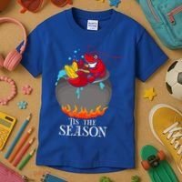 Crawfish Boil Tis The Season Crawdaddy Crayfish Funny Cute Gift Kids T-Shirt thumb 3