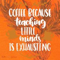 Coffee Because Teaching Little Minds Is Exhausting Kati Licensed 12" Camo Cuffed Beanie thumb 2