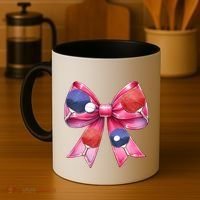 Coquette Bow Table Tennis Ping Pong Mothers Day Ribbon Mom Gift Coffee Mug thumb 4