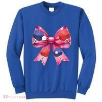Coquette Bow Table Tennis Ping Pong Mothers Day Ribbon Mom Gift Sweatshirt thumb 0
