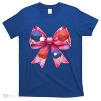 Coquette Bow Table Tennis Ping Pong Mothers Day Ribbon Mom Gift T-Shirt thumb 0