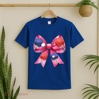Coquette Bow Table Tennis Ping Pong Mothers Day Ribbon Mom Gift T-Shirt thumb 2
