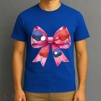 Coquette Bow Table Tennis Ping Pong Mothers Day Ribbon Mom Gift T-Shirt thumb 3