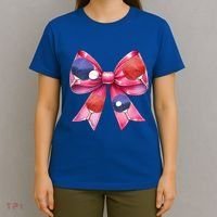 Coquette Bow Table Tennis Ping Pong Mothers Day Ribbon Mom Gift T-Shirt thumb 4
