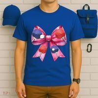 Coquette Bow Table Tennis Ping Pong Mothers Day Ribbon Mom Gift T-Shirt thumb 6