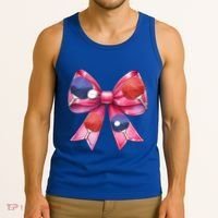 Coquette Bow Table Tennis Ping Pong Mothers Day Ribbon Mom Gift Tank Top thumb 3