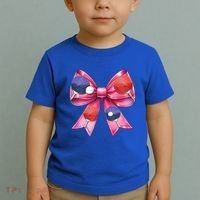 Coquette Bow Table Tennis Ping Pong Mothers Day Ribbon Mom Gift Toddler T-Shirt thumb 2