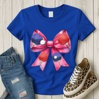 Coquette Bow Table Tennis Ping Pong Mothers Day Ribbon Mom Gift Women's T-Shirt thumb 3
