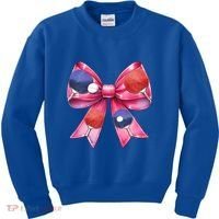 Coquette Bow Table Tennis Ping Pong Mothers Day Ribbon Mom Gift Kids Sweatshirt thumb 0