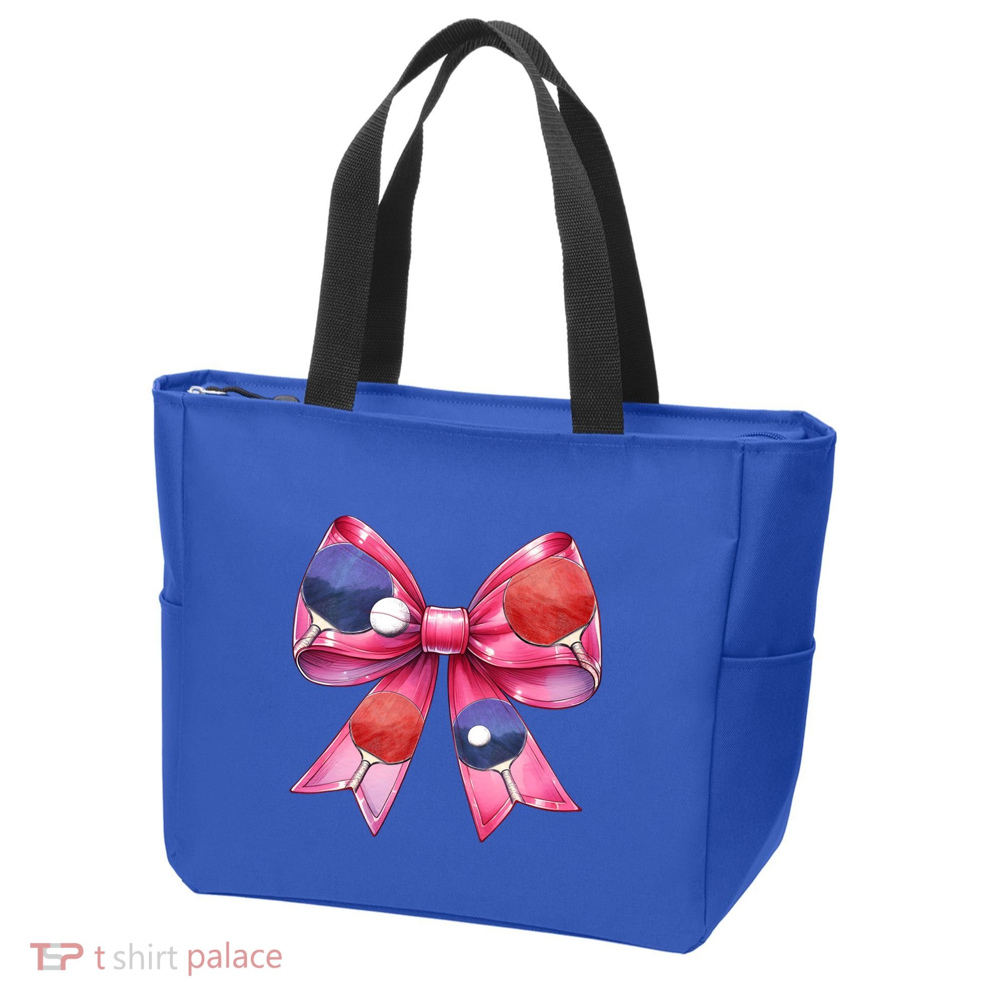 Coquette Bow Table Tennis Ping Pong Mothers Day Ribbon Mom Gift Tote Bag