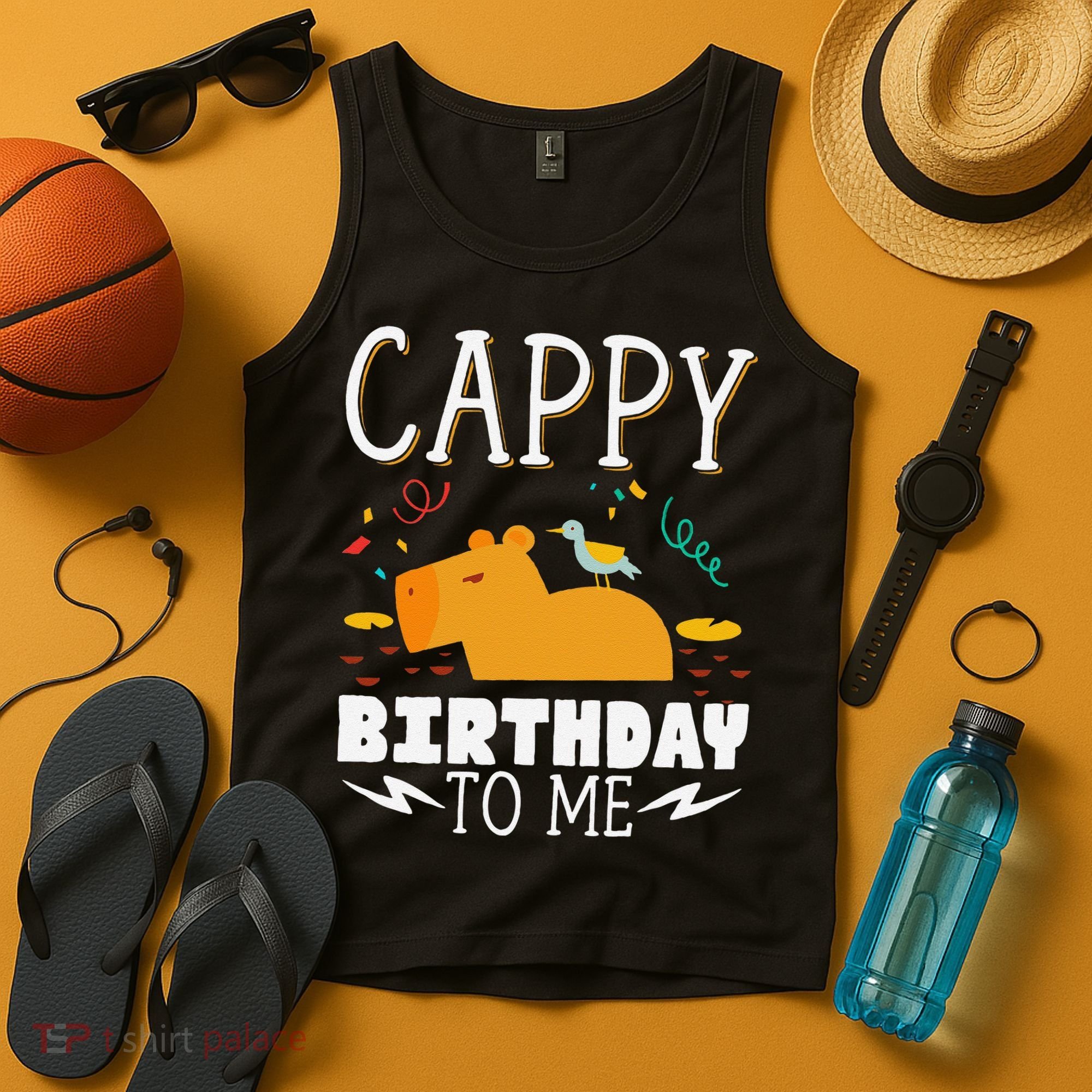 Cappy Birthday To Me Capy Birthday Tank Top