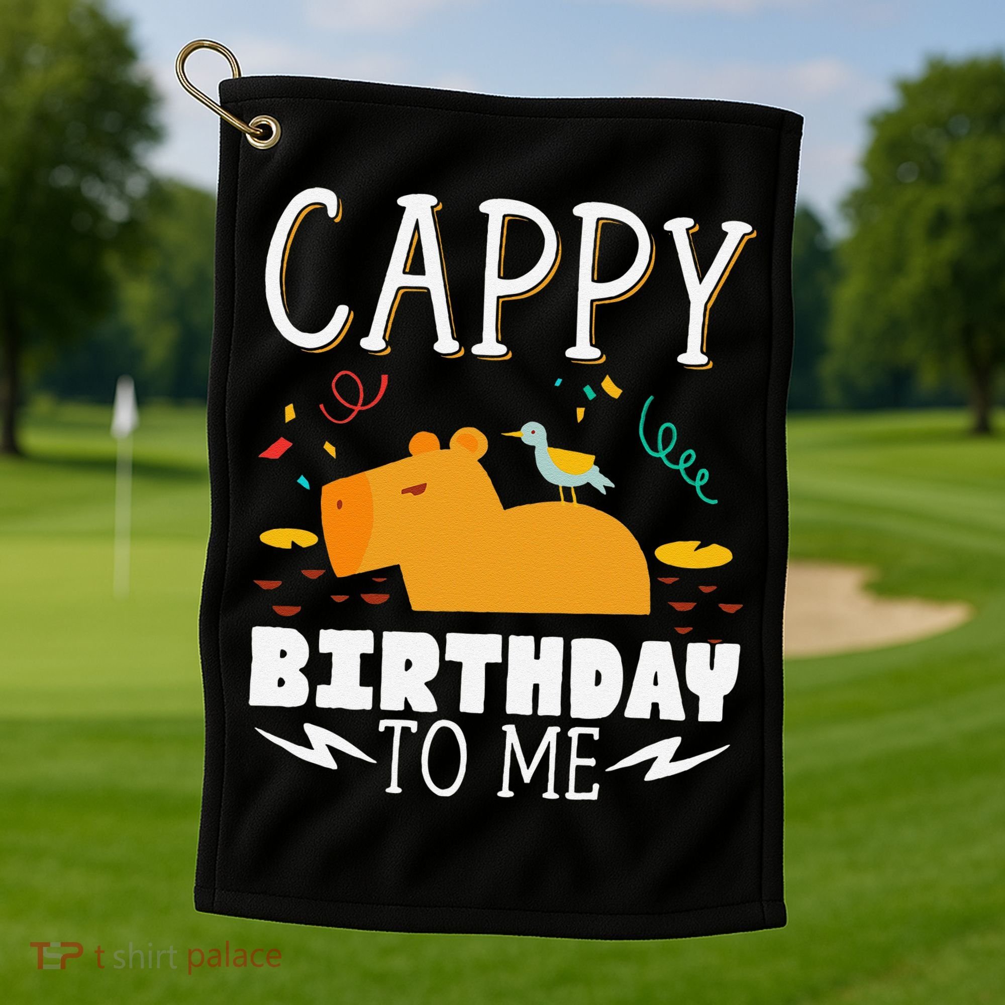 Cappy Birthday To Me Capy Birthday Golf Towel