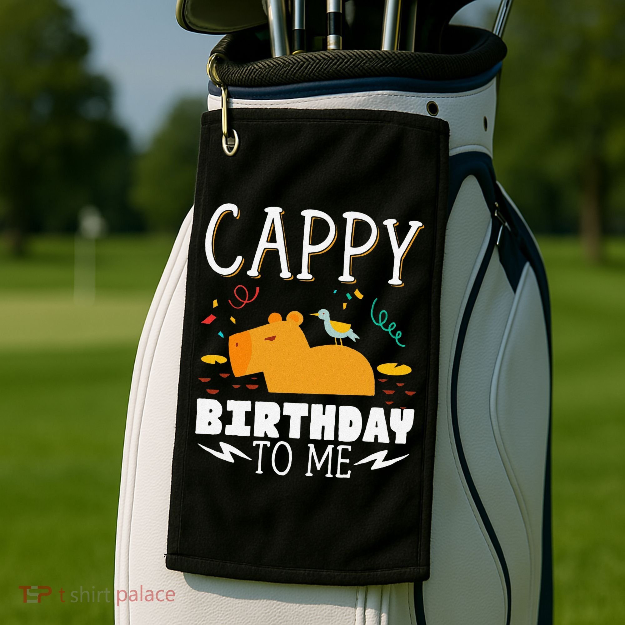 Cappy Birthday To Me Capy Birthday Golf Towel