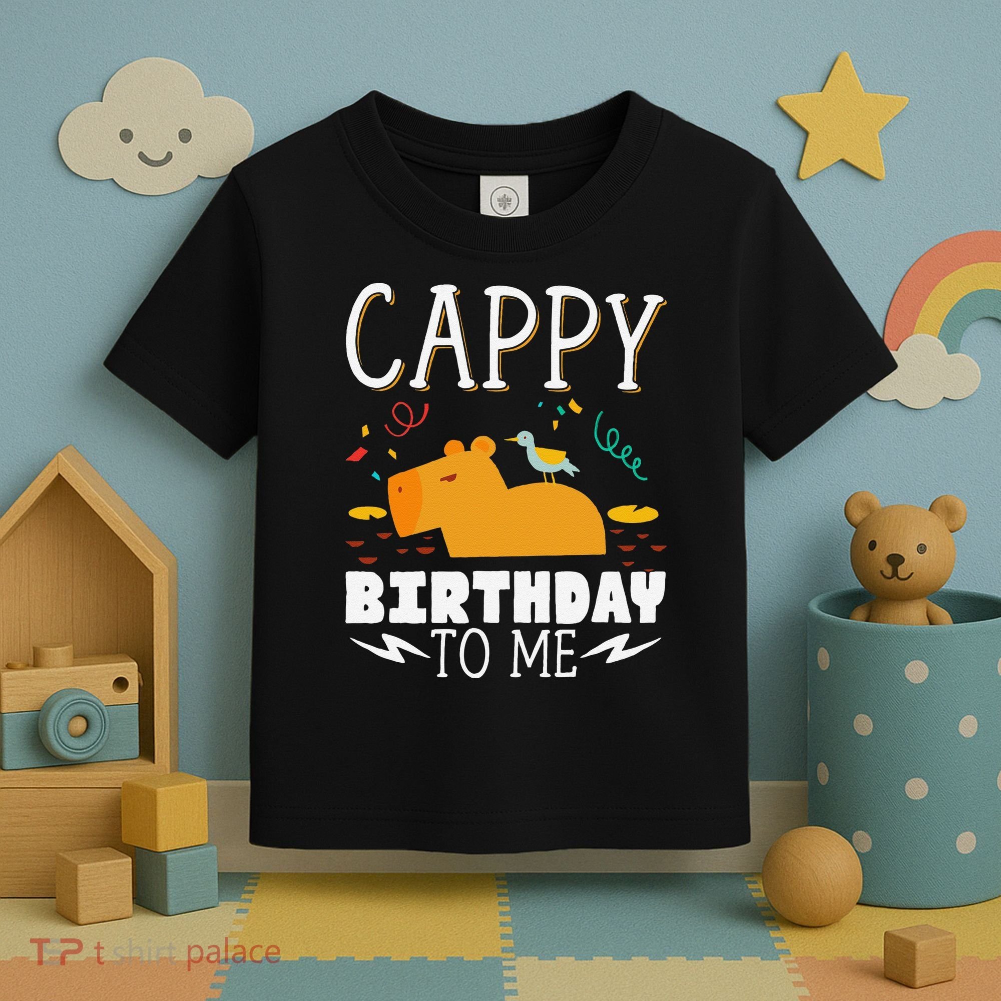 Cappy Birthday To Me Capy Birthday Toddler T-Shirt