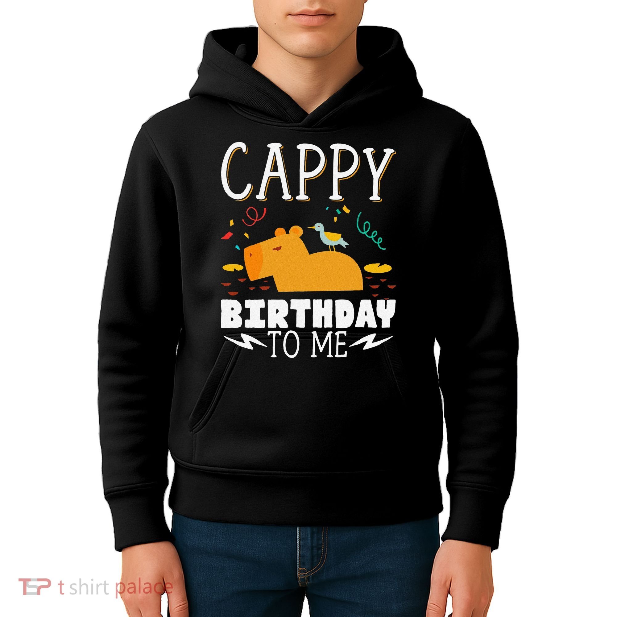 Cappy Birthday To Me Capy Birthday Kids Hoodie