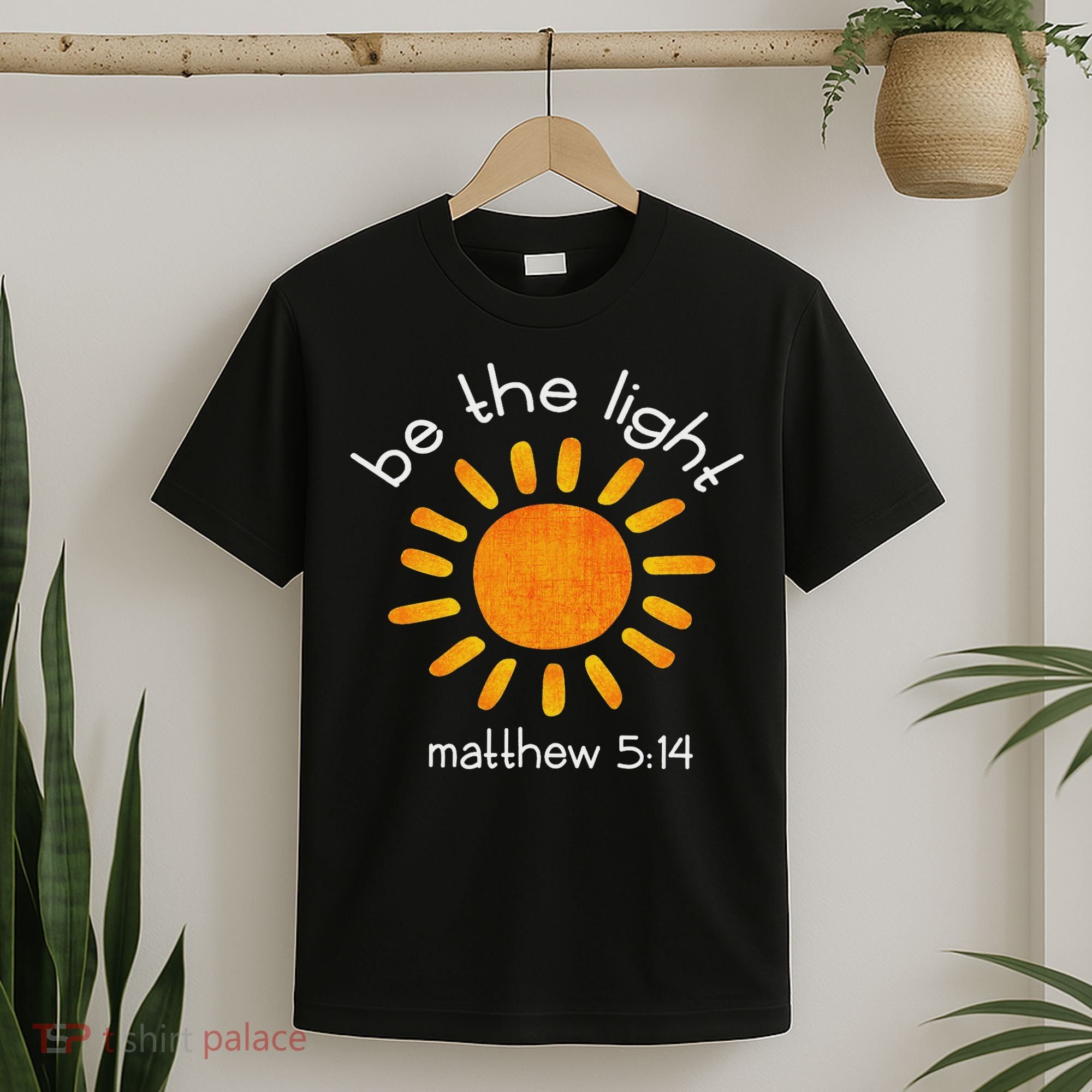 Christian Be The Light Bible Scripture Faith Quote Gifts T-Shirt