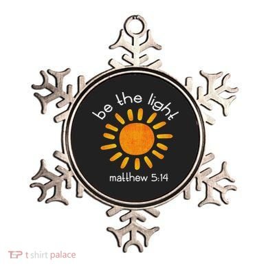 Christian Be The Light Bible Scripture Faith Quote Gifts Ornament