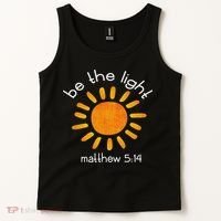 Christian Be The Light Bible Scripture Faith Quote Gifts Tank Top thumb 2