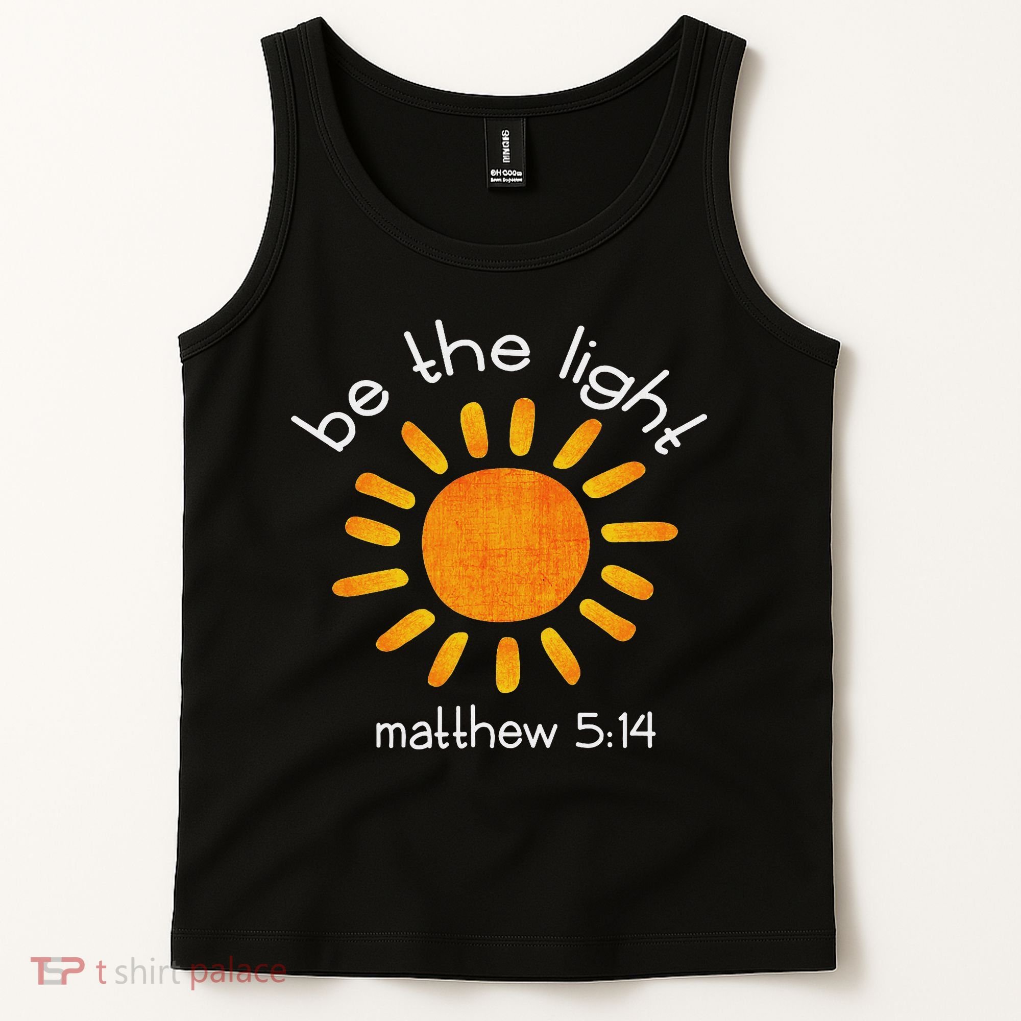 Christian Be The Light Bible Scripture Faith Quote Gifts Tank Top