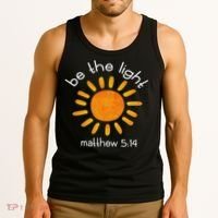 Christian Be The Light Bible Scripture Faith Quote Gifts Tank Top thumb 3