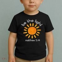 Christian Be The Light Bible Scripture Faith Quote Gifts Toddler T-Shirt thumb 2