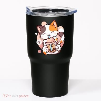 Cat Boba Tea Bubble Tea Anime Kawaii Neko Tumbler