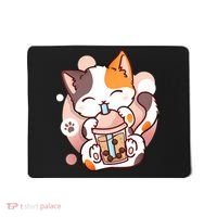 Cat Boba Tea Bubble Tea Anime Kawaii Neko Mousepad thumb 0