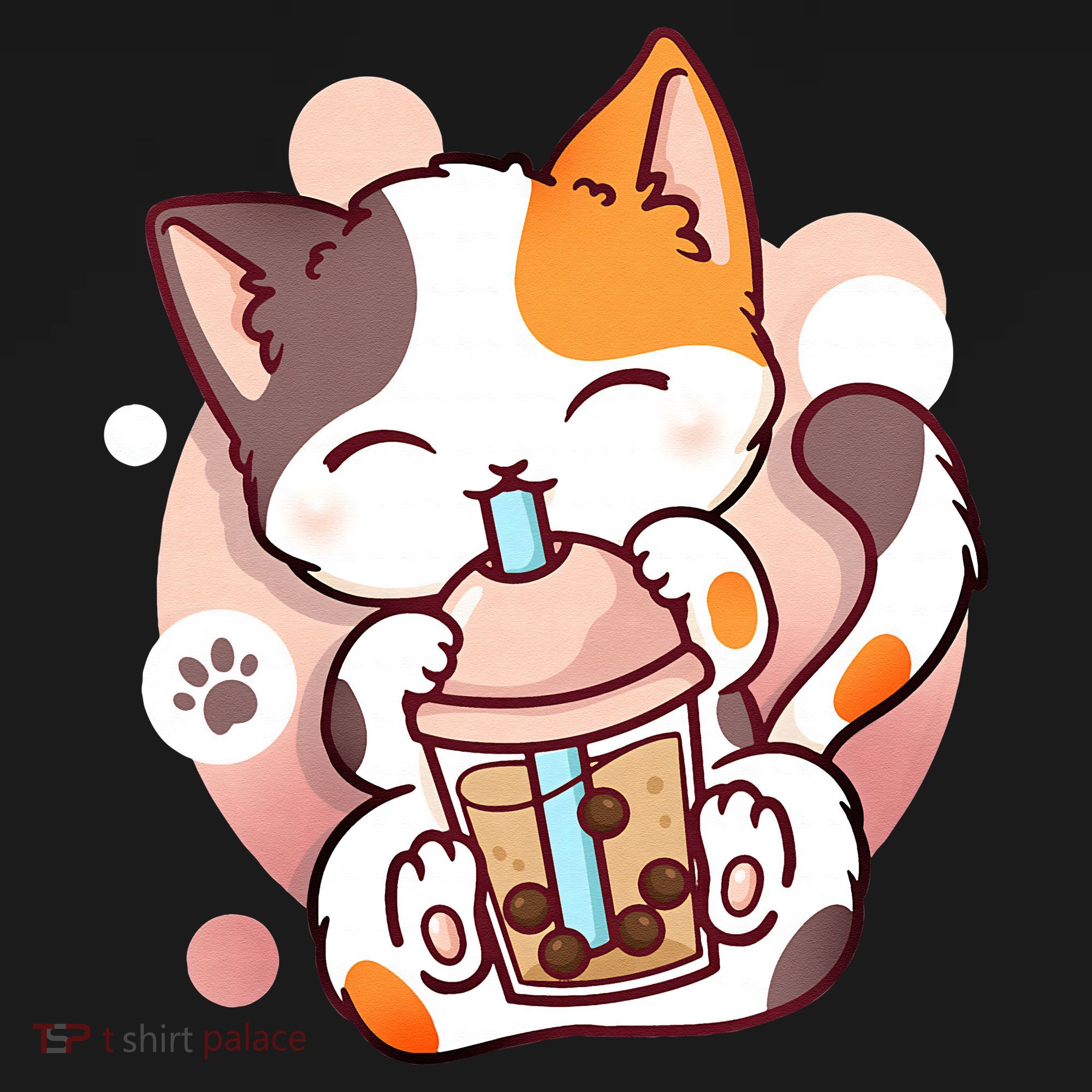 Cat Boba Tea Bubble Tea Anime Kawaii Neko Mousepad