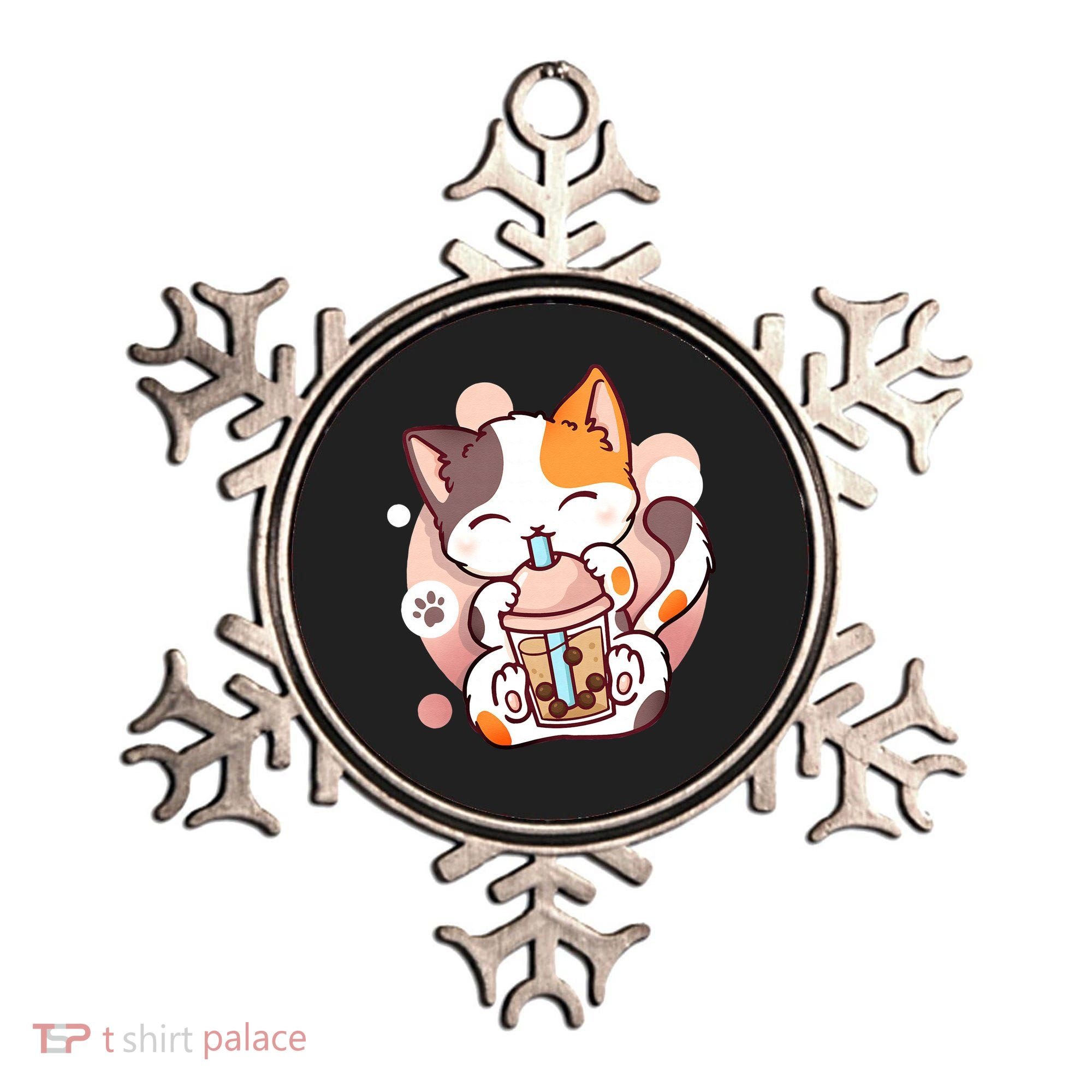 Cat Boba Tea Bubble Tea Anime Kawaii Neko Ornament