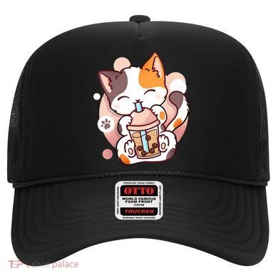 Cat Boba Tea Bubble Tea Anime Kawaii Neko Hat