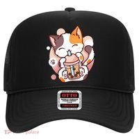 Cat Boba Tea Bubble Tea Anime Kawaii Neko Hat thumb 0