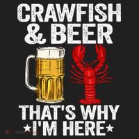 Crawfish & Beer Thats Why Im Here Crayfish Daddy Crawfish Women's Sweatshirt thumb 2