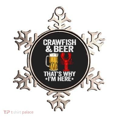 Crawfish & Beer Thats Why Im Here Crayfish Daddy Crawfish Ornament