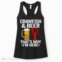 Crawfish & Beer Thats Why Im Here Crayfish Daddy Crawfish Women's Tank Top thumb 0