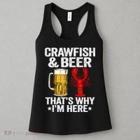 Crawfish & Beer Thats Why Im Here Crayfish Daddy Crawfish Women's Tank Top thumb 3