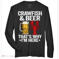 Crawfish & Beer Thats Why Im Here Crayfish Daddy Crawfish Zone Performance Long-Sleeve T-Shirt thumb 0