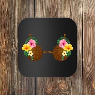 Coconut Bra Tiki Coaster