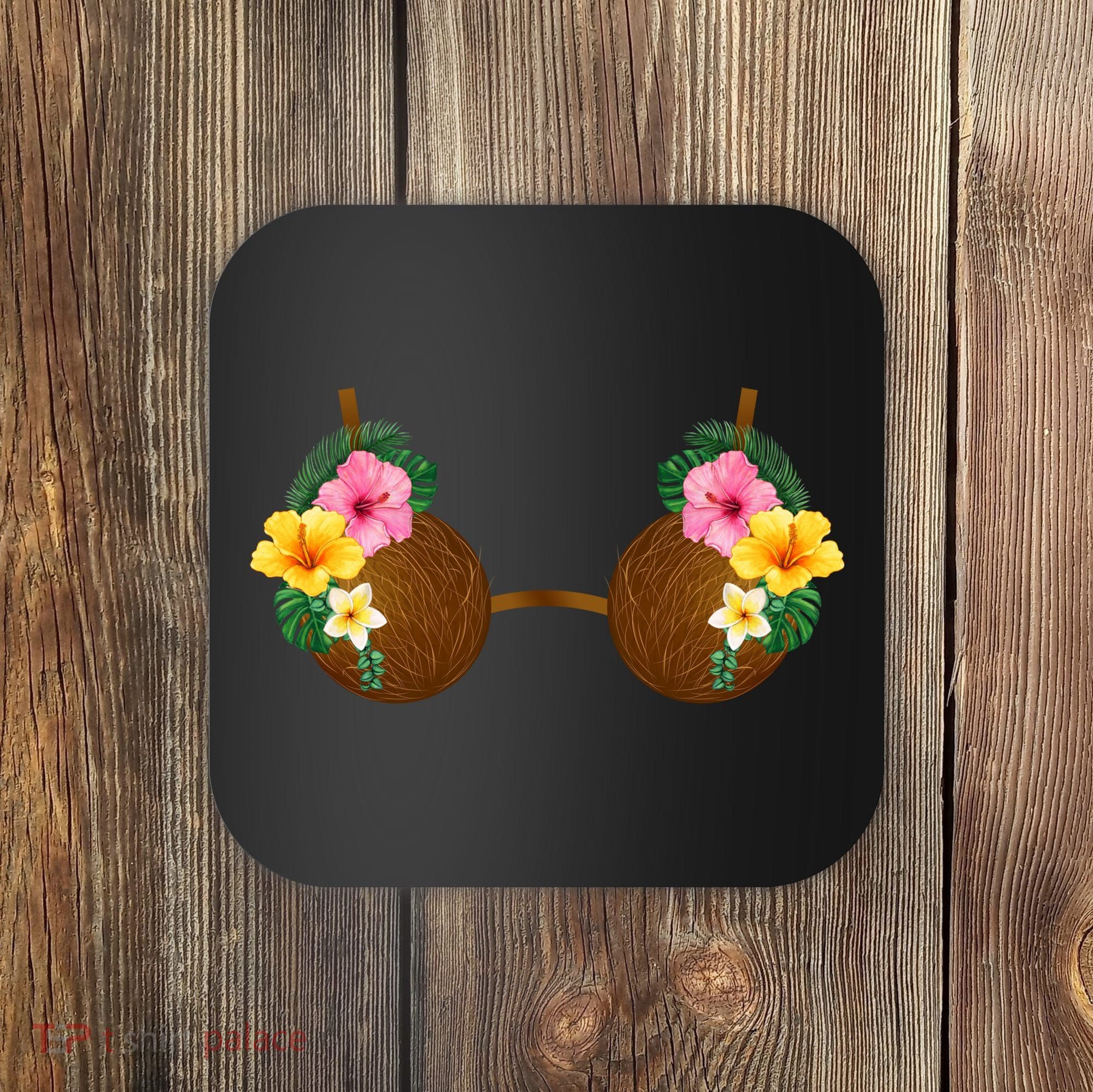 Coconut Bra Tiki Coaster