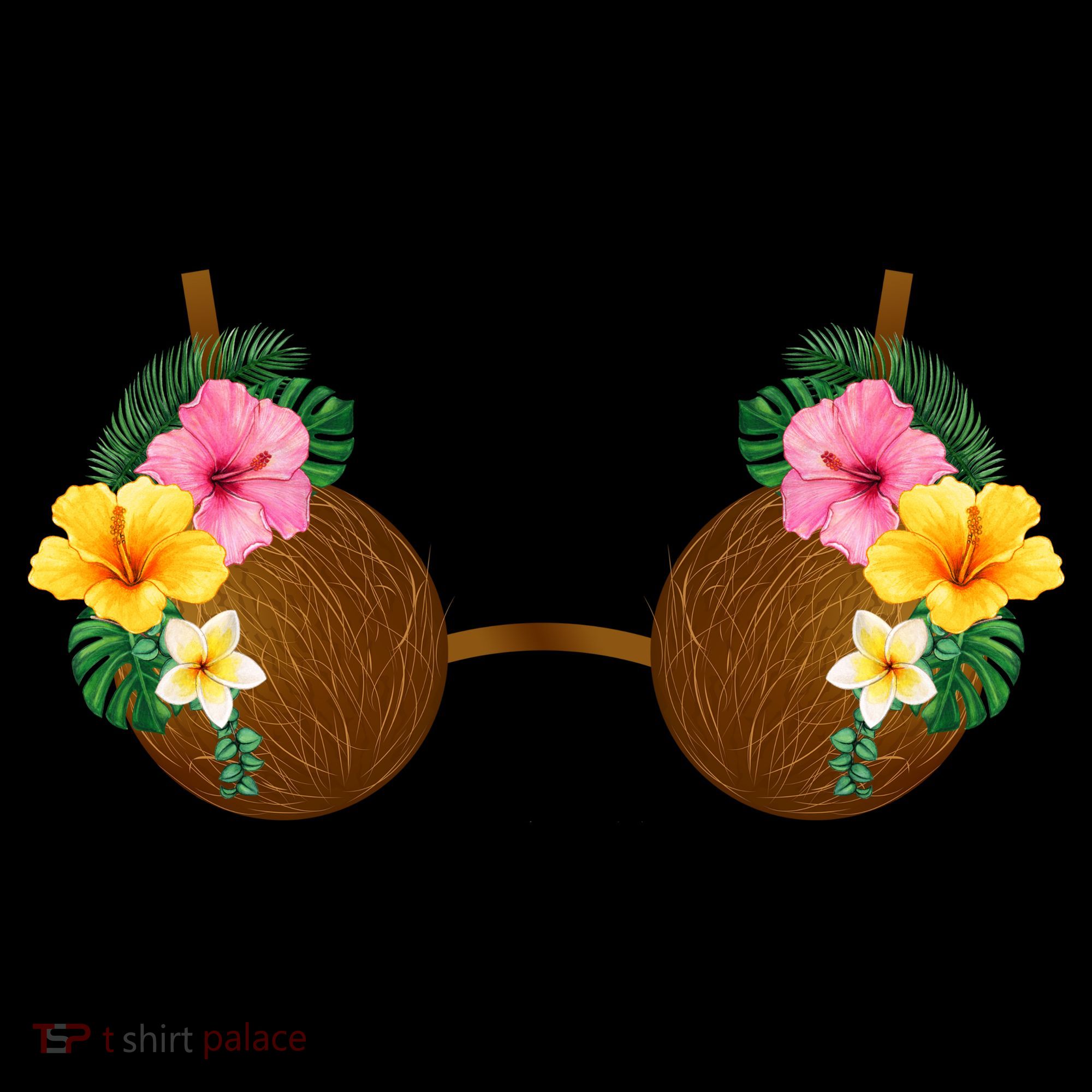 Coconut Bra Tiki Coaster