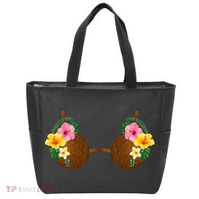 Coconut Bra Tiki Tote Bag
