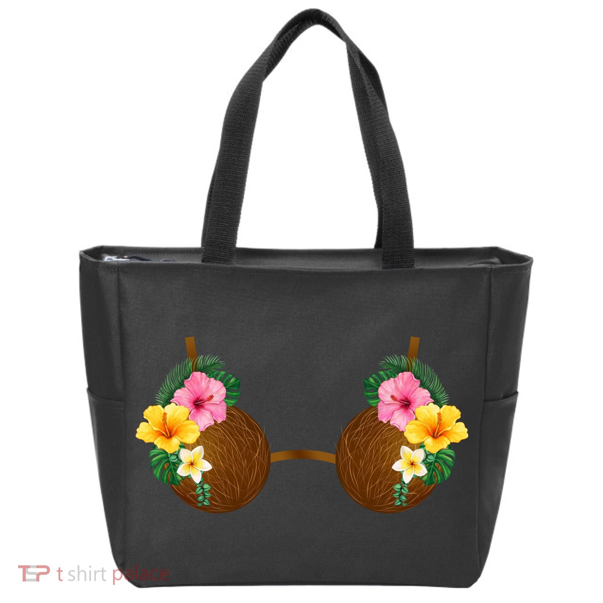 Coconut Bra Tiki Tote Bag