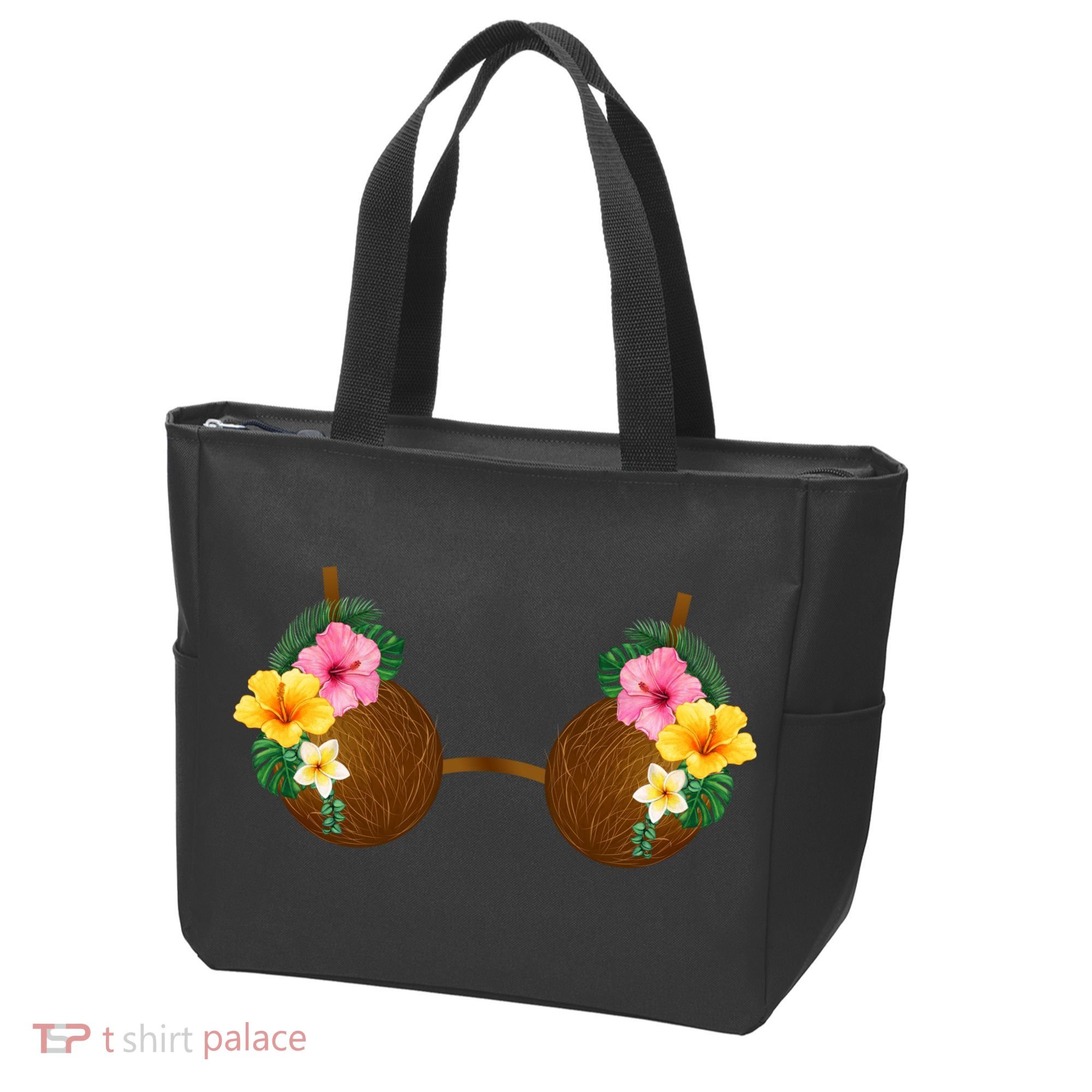 Coconut Bra Tiki Tote Bag