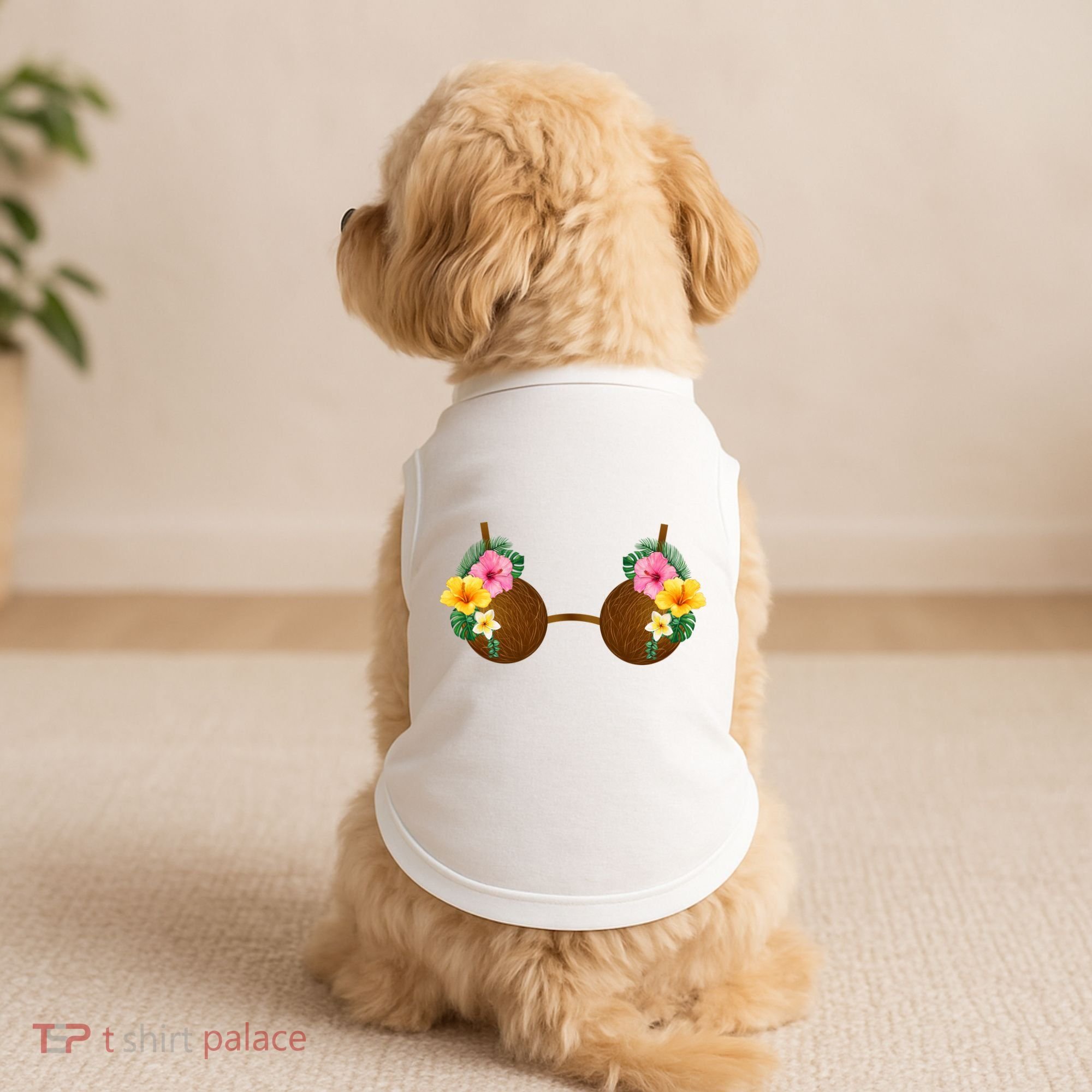 Coconut Bra Tiki Doggie Tank