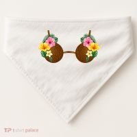 Coconut Bra Tiki USA-Made Doggie Bandana thumb 0